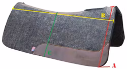 Filt pad "Arena Master" anatomisk format 1 tum