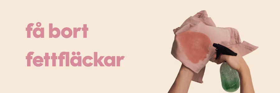 Så får du bort fettfläckar från kläderna!