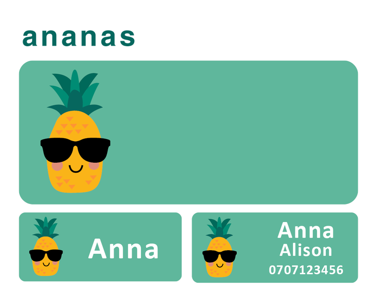 Namnlappar - 100 st