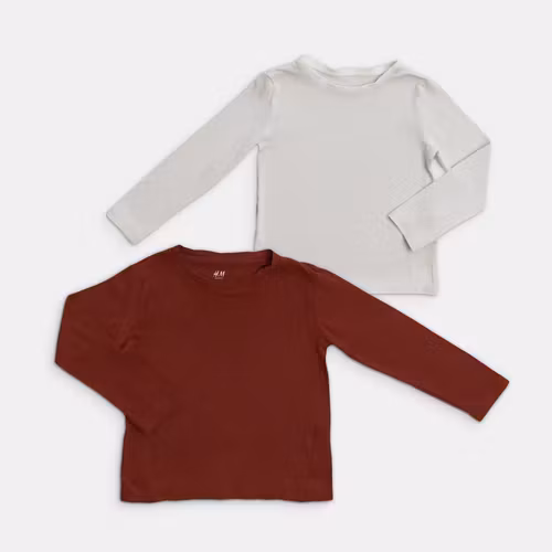 Långärmade t-shirts - H&M - Storlek 98/104
