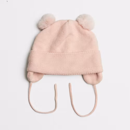 Fodrad stickad mössa - H&M - Storlek 48/50