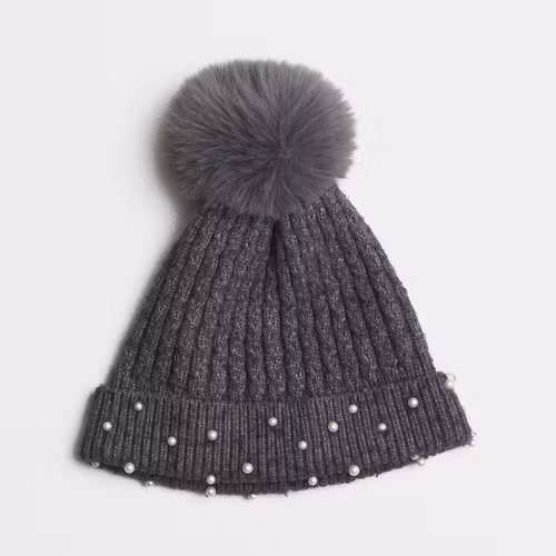 Stickad mössa - Storlek 52/54
