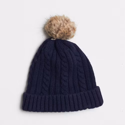 Stickad mössa - H&M - Storlek 44/46