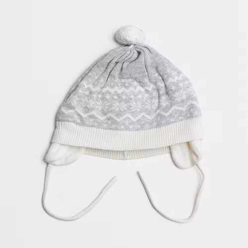 Fodrad stickad mössa - H&M - Storlek 44/46