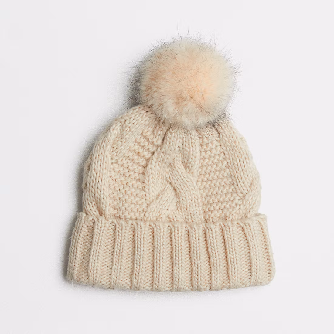 Stickad mössa - H&M - Storlek 54/56