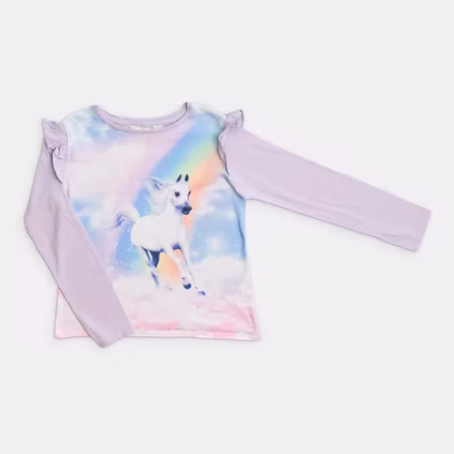 Långärmad t-shirt - H&M - Storlek 134/140