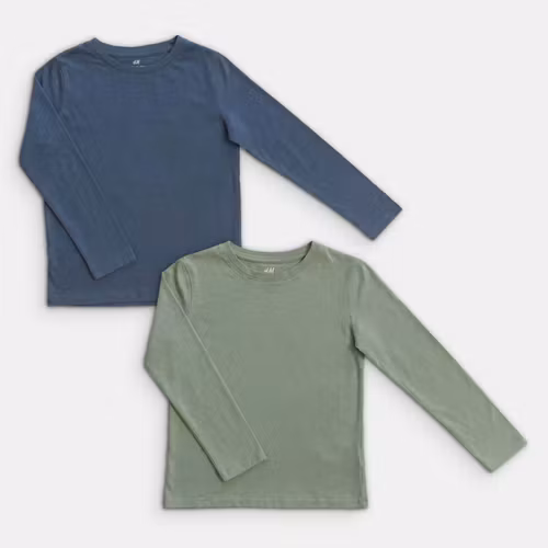 Långärmade t-shirts - H&M - Storlek 122/128