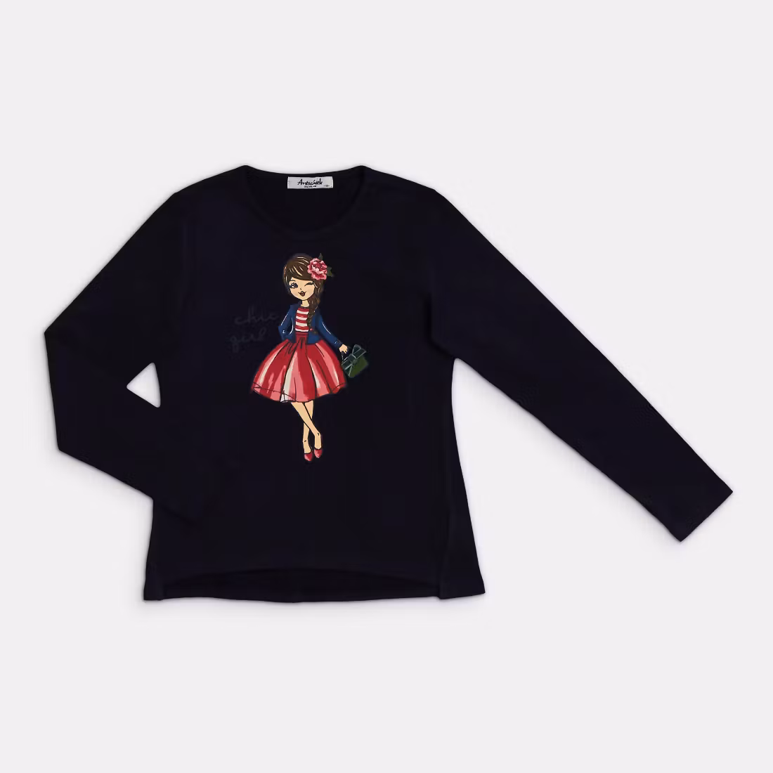 Långärmad t-shirt - Storlek 122