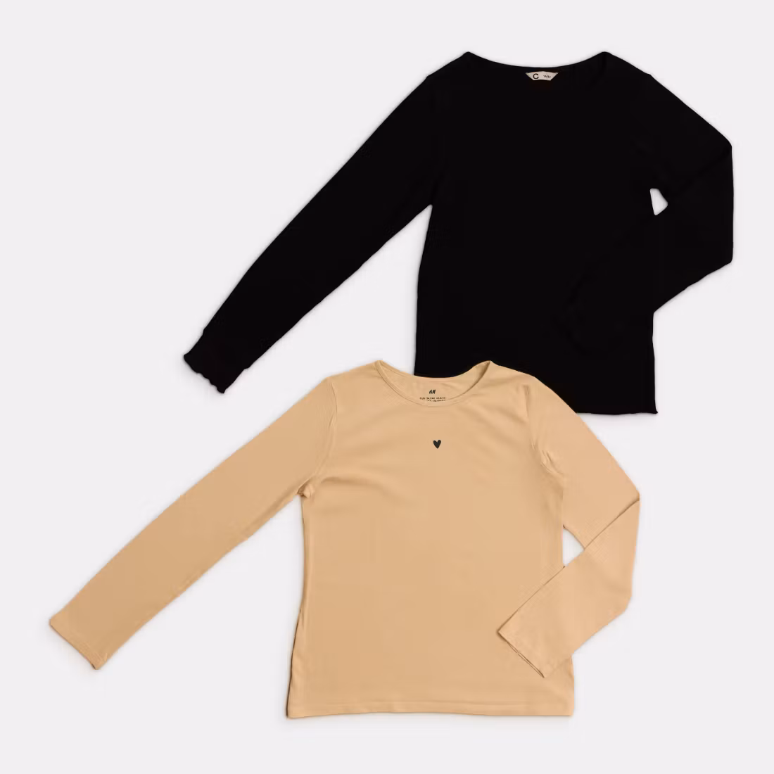 Långärmade t-shirts - Cubus / H&M - Storlek 134/140