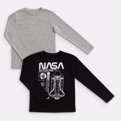 Långärmade t-shirts - Cubus / H&M - Storlek 122/128