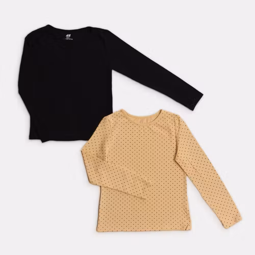 Långärmade t-shirts - H&M - Storlek 122/128