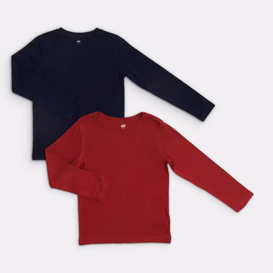 Långärmade t-shirts - H&M - Storlek 110/116