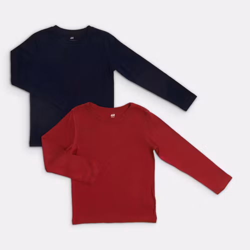 Långärmade t-shirts - H&M - Storlek 110/116