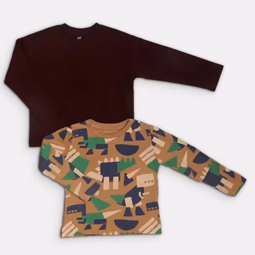 Långärmade t-shirts - H&M - Storlek 110/116