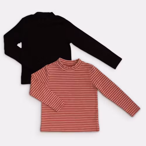 Långärmade t-shirts - H&M / Lupilu - Storlek 110/116
