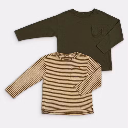 Långärmade t-shirts - Name It / Lil Atelier - Storlek 122/128