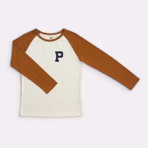 Långärmad t-shirt - H&M - Storlek 134/140