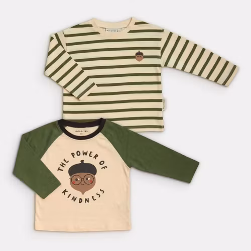 Långärmade t-shirts - Minories - Storlek 86/92