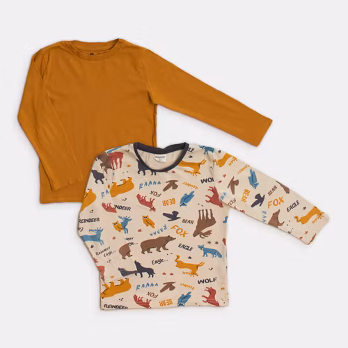 Långärmade t-shirts - H&M - Storlek 110/116