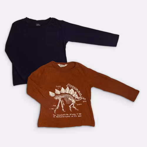 Långärmade t-shirts - Ellos / H&M - Storlek 110/116