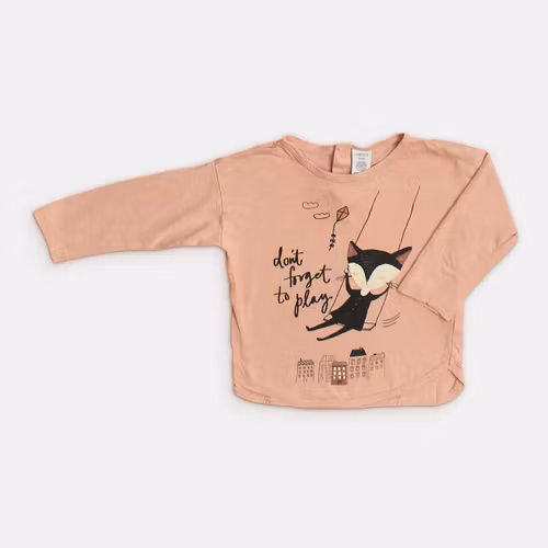 Långärmad t-shirt - Lindex - Storlek 80