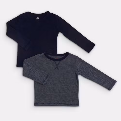 Långärmade t-shirts - H&M - Storlek 92
