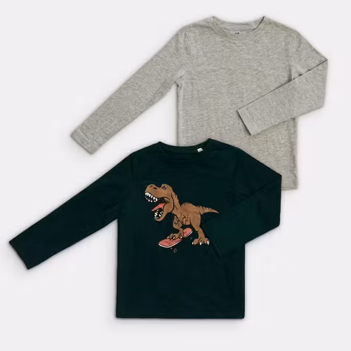 Långärmade t-shirts - H&M - Storlek 98/104