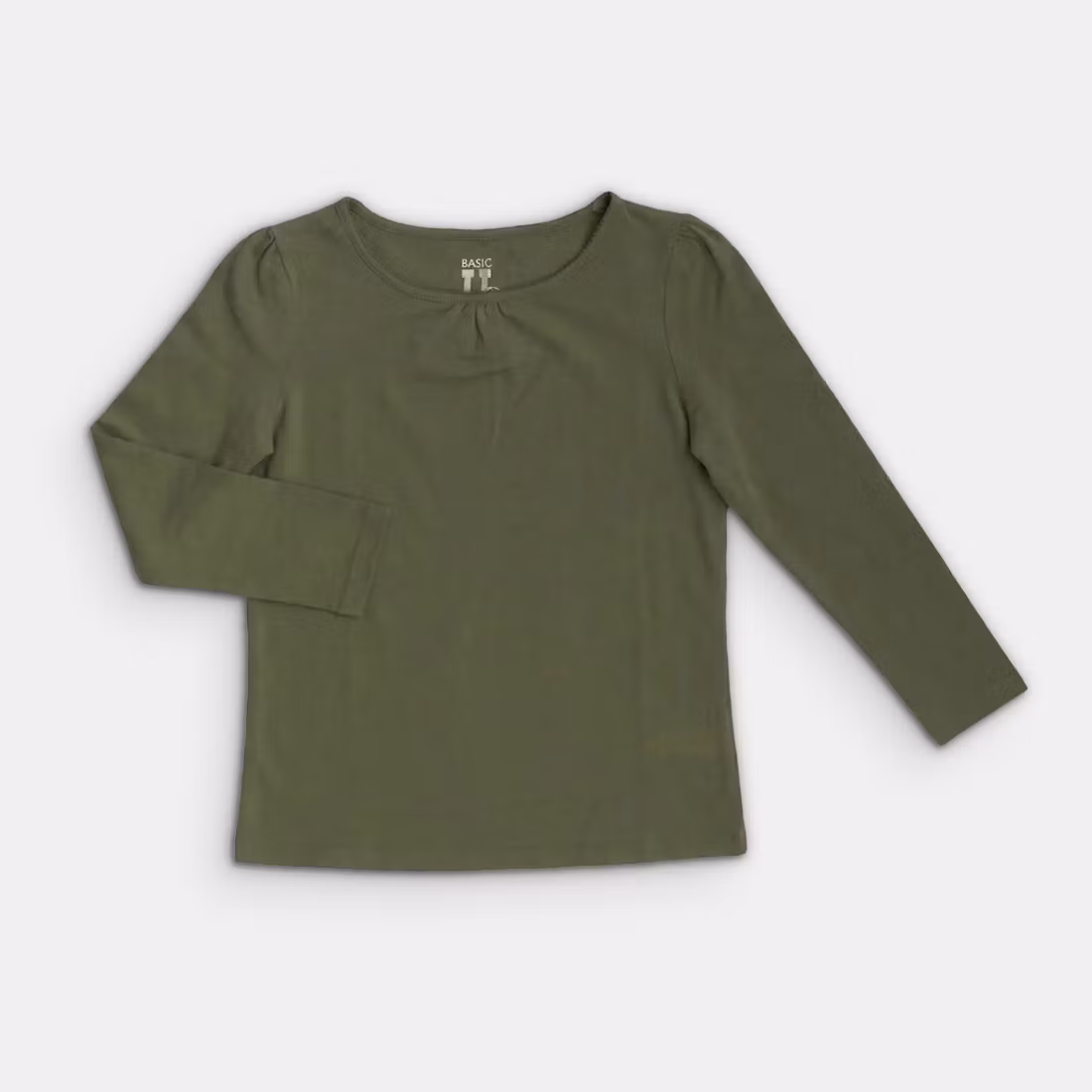 Långärmad t-shirt - Basic U - Storlek 110/116