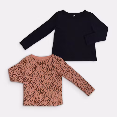Långärmade t-shirts - H&M - Storlek 110/116