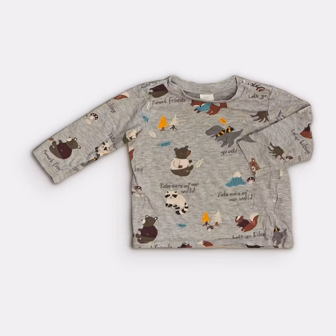 Långärmad t-shirt - H&M - Storlek 74