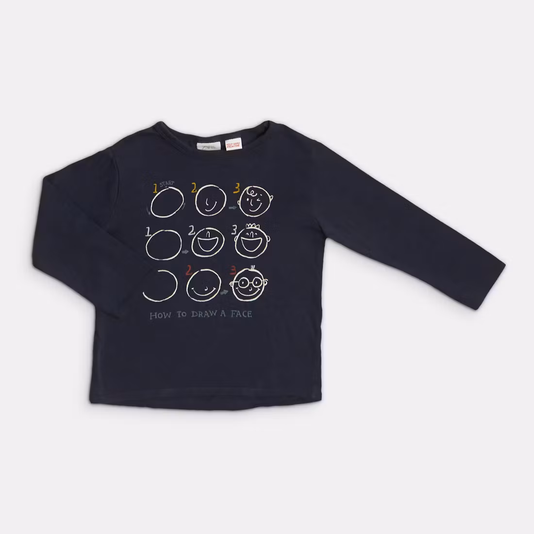 Långärmad t-shirt - Zara - Storlek 98