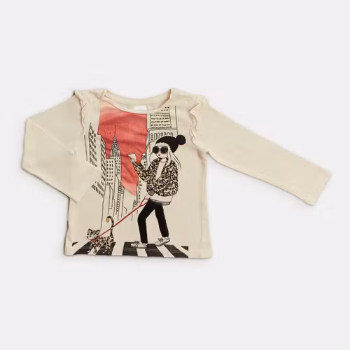 Långärmad t-shirt - Storlek 98