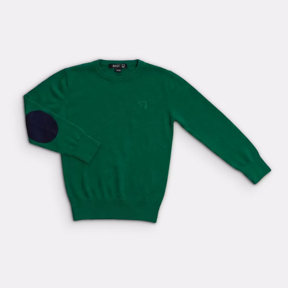 Stickad tröja - Basic U - Storlek 98/104