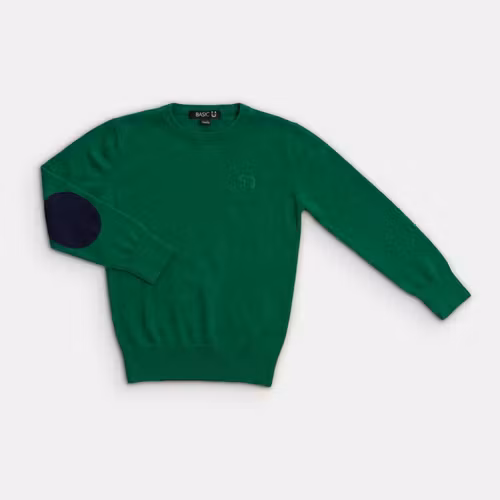 Stickad tröja - Basic U - Storlek 98/104