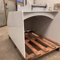 Låda för makadam/grus planering  Järnvägen