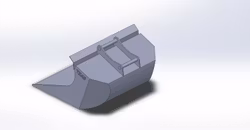 Planeringsskopa 1800mm 1300L S70 fäste