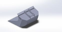 Planeringsskopa 1800mm 1300L S70 fäste