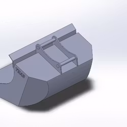 Planeringsskopa 1800mm 1300L S70 fäste