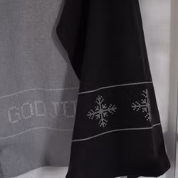 KRYSS GOD JUL, ljusgrå kökshandduk