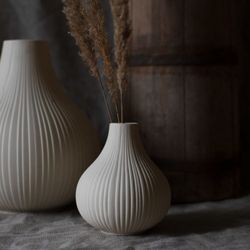 EKENÄS, stor beige keramikvas