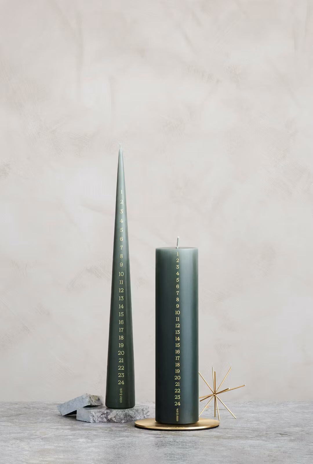 Kalenderljus kon, army green no 70