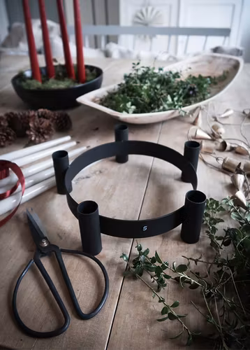 LYCKE, svart ljusstake