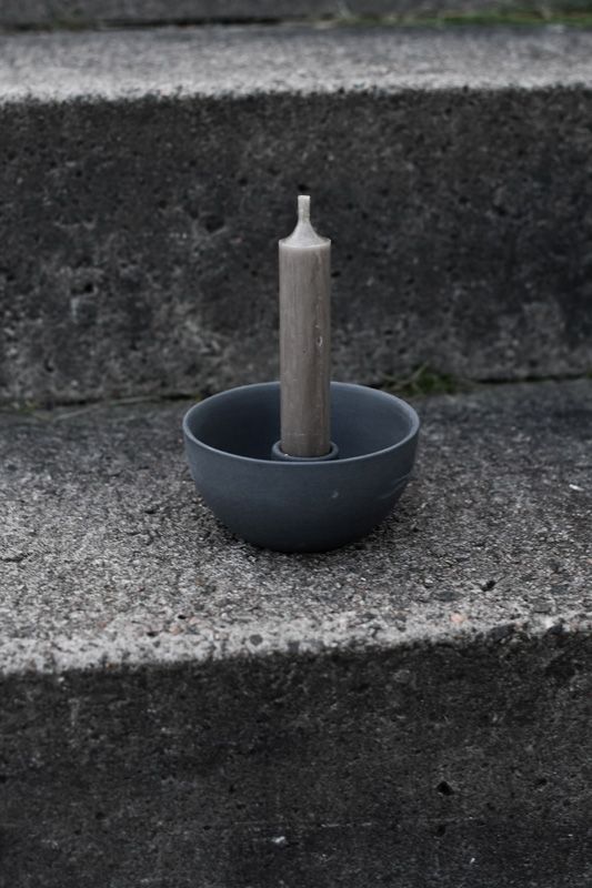 LIDATORP, mini ljusstake mörkgrå