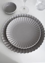 FLORA, grå assiett