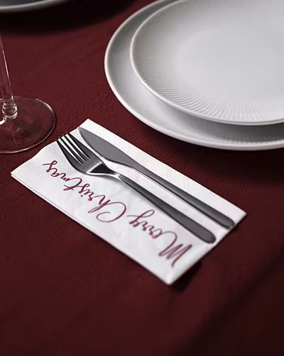 GOD JUL, servett vit