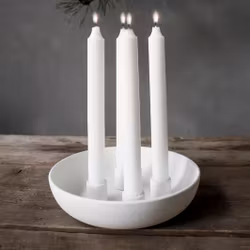 GRANHOLMEN, vit ljusstake