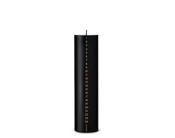 Kalenderljus block, raw black no 75