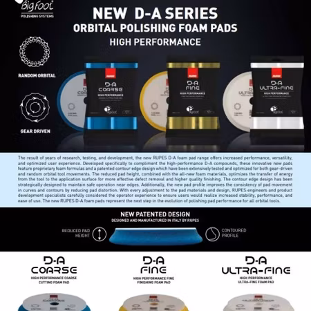 Rupes DA-Pads Blå 130/150