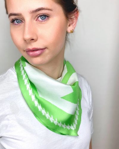 Diamond scarf PARADISE GREEN