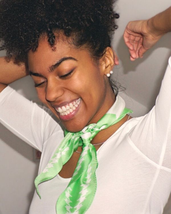 Diamond scarf PARADISE GREEN